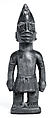 Twin Figure: Male (Ibeji), Onipasinobe Nigerian, Wood, camwood powder, pigment, Yoruba peoples, Egbado group