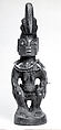 Twin Figure: Female (Ibeji), Wood, beads, metal, blueing, camwood powder, Yoruba peoples