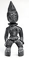 Twin Figure: Female (Ibeji), Wood, beads, metal, kaolin, camwood powder, Yoruba peoples, Oyo group