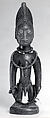 Twin Figure: Male (Ibeji), Wood, beads, blueing, Yoruba peoples