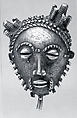 Face Pendant, Bronze, Baule peoples