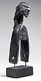Heddle Pulley with Figure, Wood, pigment, Senufo peoples
