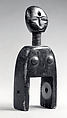Heddle Pulley: Female Figure, Wood, Asante