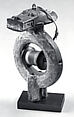 Heddle Pulley, Wood, pigment, spool, iron, string, Baule peoples