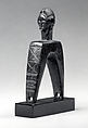 Heddle Pulley with Figure, Wood, Baule peoples