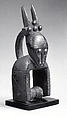 Heddle Pulley with Figure, Wood, Senufo peoples, Jimini group