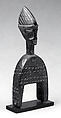 Heddle Pulley with Figure, Wood, Senufo peoples, Jimini group