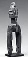Heddle Pulley: Figure, Dogon blacksmith, Wood, Dogon peoples