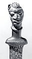 Sword: Figurative Handle (Idà), Brass, iron, Yoruba peoples