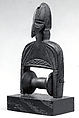 Heddle Pulley with Figure, Wood, pigment, Senufo peoples