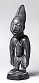 Twin Figure: Male (Ibeji), Wood, camwood powder, Yoruba peoples
