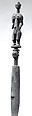 Staff: Female Figure, Wood, pigment, Nigeria