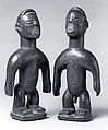 Twin Figure: Male (Ibeji), Wood, indigo, camwood powder, Ewe peoples, Aja group