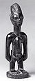 Twin Figure: Female (Ibeji), Wood, indigo, camwood powder, Yoruba peoples, Oyo group