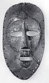 Bwami Mask (Idimu), Wood, pigment, feathers, fiber, Lega peoples