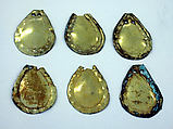 Copper Leaf Ornament, Copper (hammered), gilt, Chimú (?)