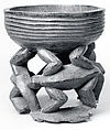 Vessel: Openwork Base, Wood, tukula, Cameroon