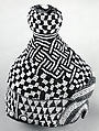 Prestige Cap (Laket mishiing), Raffia palm fiber, cotton, glass beads, hide, cowries shells, Kuba peoples