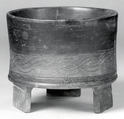 Tripod Vessel, Ceramic, Teotihuacan