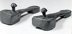 Sandals, Wood, iron, Luba peoples