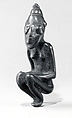 Pendant: Seated Figure, Dogon blacksmith, Brass, Dogon peoples