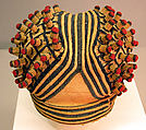 Man's Hat (Ashetu), Cotton, wood, Bamum or Tikar (?)