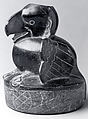 Vessel with mythical bird of prey, Olmec artist(s), Ceramic, hematite, Olmec Tradition artist, Central Highlands, Mexico