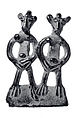 Twin Figurine, Copper alloy, Senufo peoples