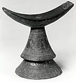 Headrest, Wood, pigment, Oromo peoples (?)
