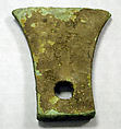 Axe Head, Copper (cast), bronze (?), Ecuador