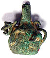 Miniature Copper Single Spout Bottle, Copper (cast), Peruvian