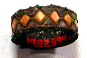Ring, Copper, gilt (?), shell, Moche (?)