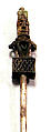 Pin, Silver (hammered), Chimú or Inca