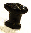 Elongated Stone Labret with Face, Stone, Peruvian