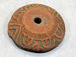 Spindle Whorl, Ceramic, Mexican