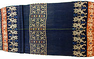 Man's Shoulder or Hip Cloth (Hinggi), Cotton, Sumba Island