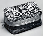 Container, Fiber, tradecloth, glass beads, Kenyah or Kayan peoples