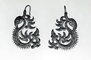 Ear Ornaments, Metal, gilt silver, Toraja people (?)