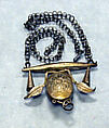 Necklace: Pendant (?), Silver, Fon peoples