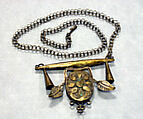 Necklace: Pendant (?), Silver, Fon peoples