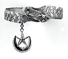 Bracelet: Snakes with Pendant, Fon artist, Silver, Fon peoples