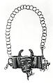 Arm Bands: Water Buffalo Motif, Silver, glass beads, Fon peoples