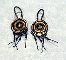 Pair of Earrings, Silver, Fon peoples