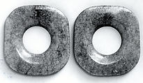 Pair of Earflares, Jade, Olmec (?)