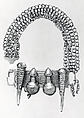 Arm Band: Calabash and Horn Motif, Fon artist, Silver, Fon peoples