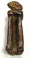 Figure: Seated Female, Wood, brass tacks, Kongo peoples