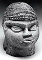 Head, Terracotta, pigment, Edo peoples