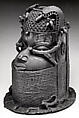 Head of an Oba, Brass, iron, Edo peoples