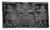Stool: Oba with Mudfish Legs (Agba), Wood, metal tacks, Edo peoples