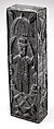 Box with European figure in a boat, Omada (sword bearer and wood carver) association member(s), Wood, Edo peoples